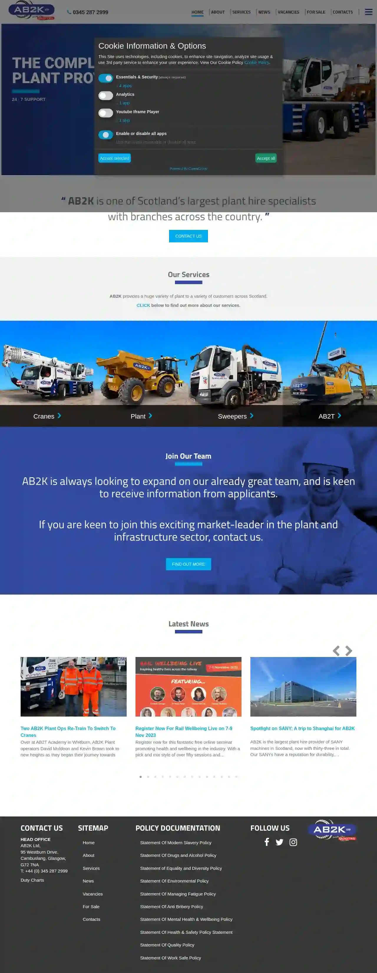 AB2000 Ltd - Plant & Crane Hire