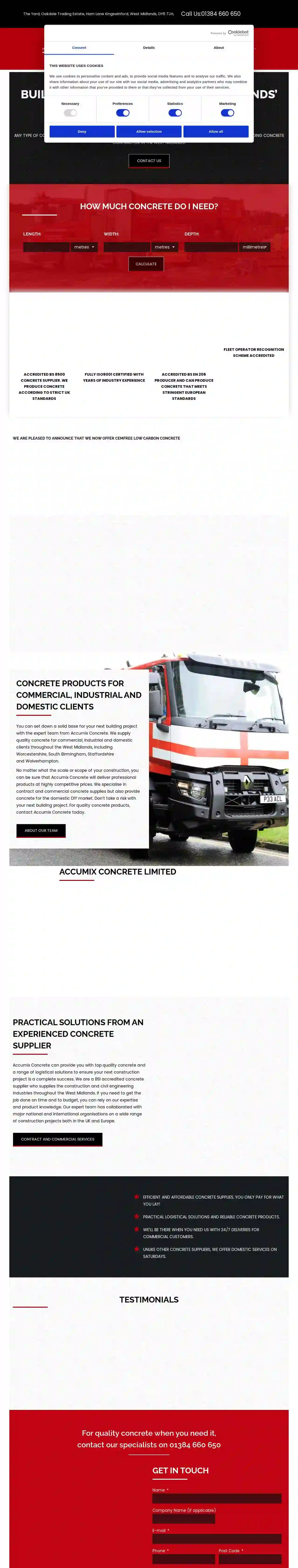 Accumix Concrete Ltd. - St. Helens & Lancashire Depot