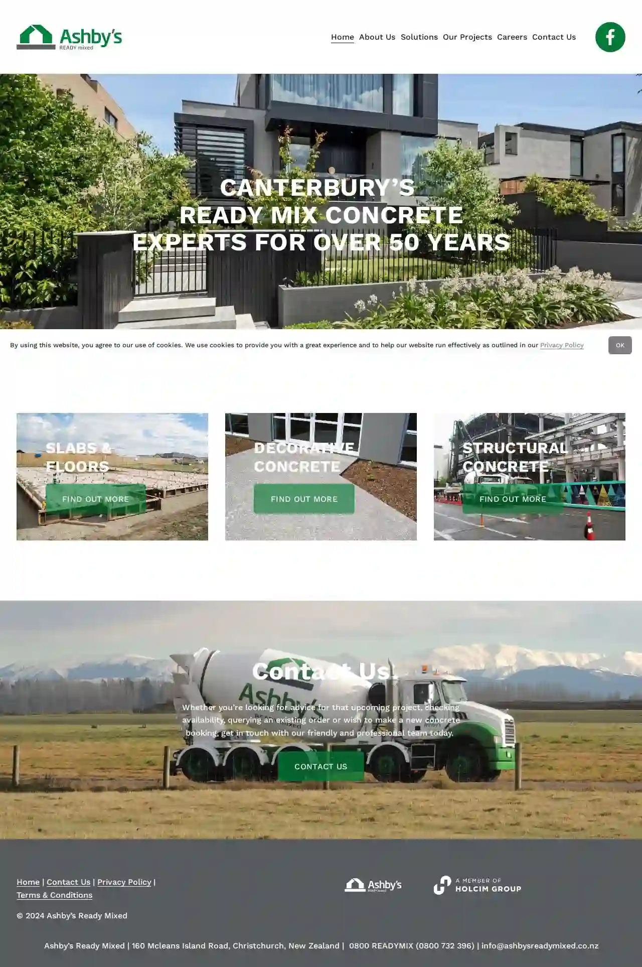 Ashby’s Ready Mixed Concrete – Christchurch