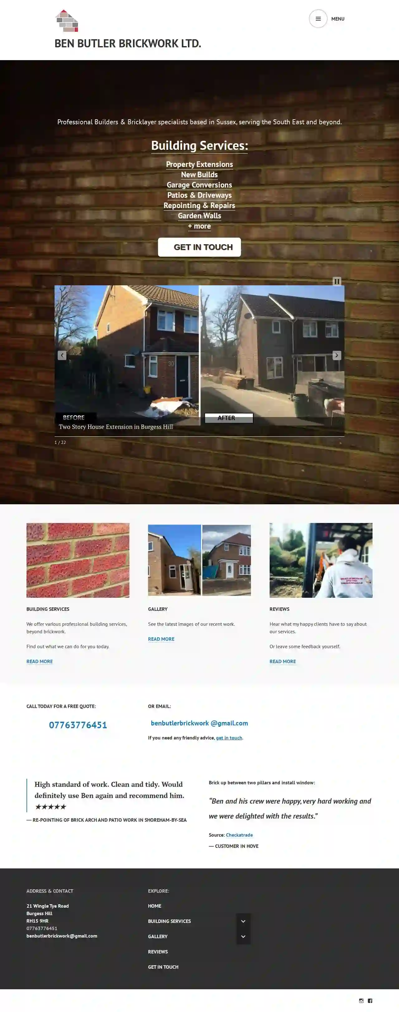 Ben Butler Brickwork Ltd