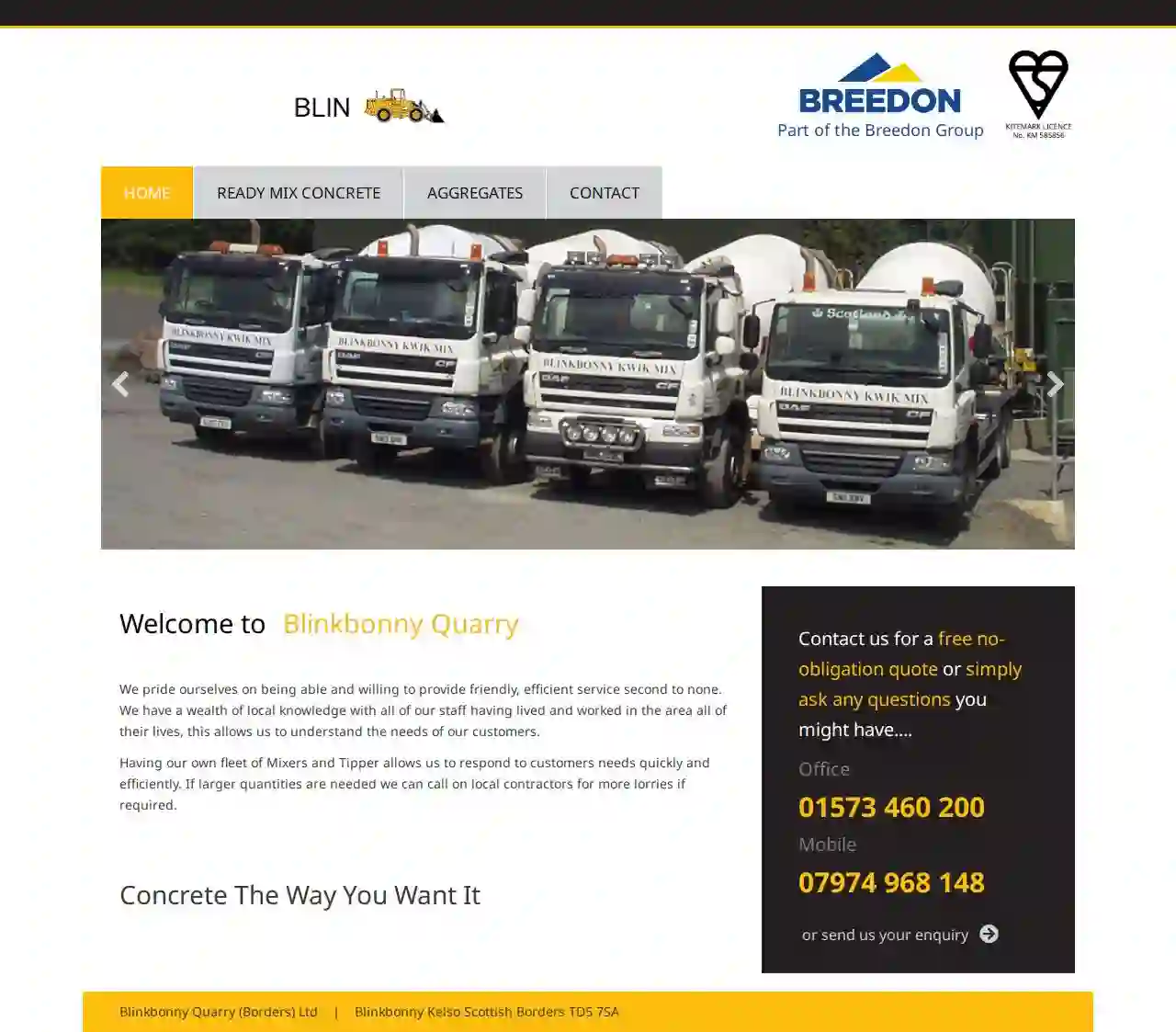 Blinkbonny Quarry (Borders) Ltd