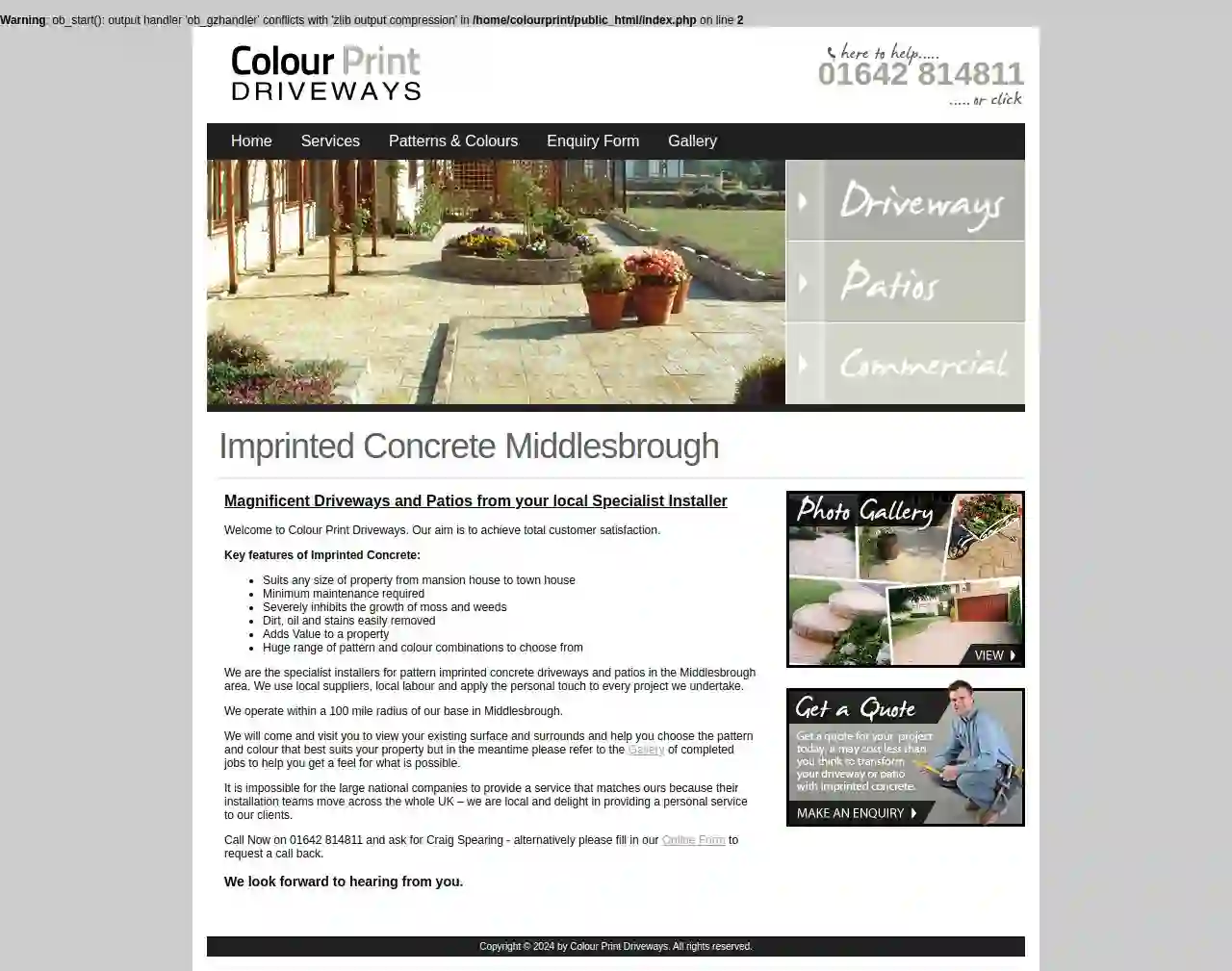 Colour Print Driveways