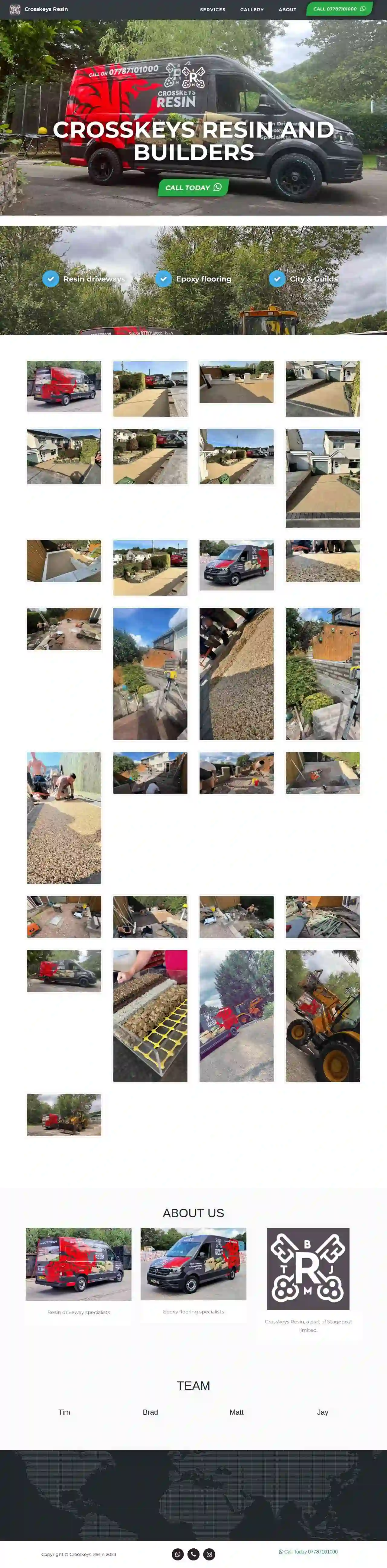 Crosskeys resin builders and landscapers