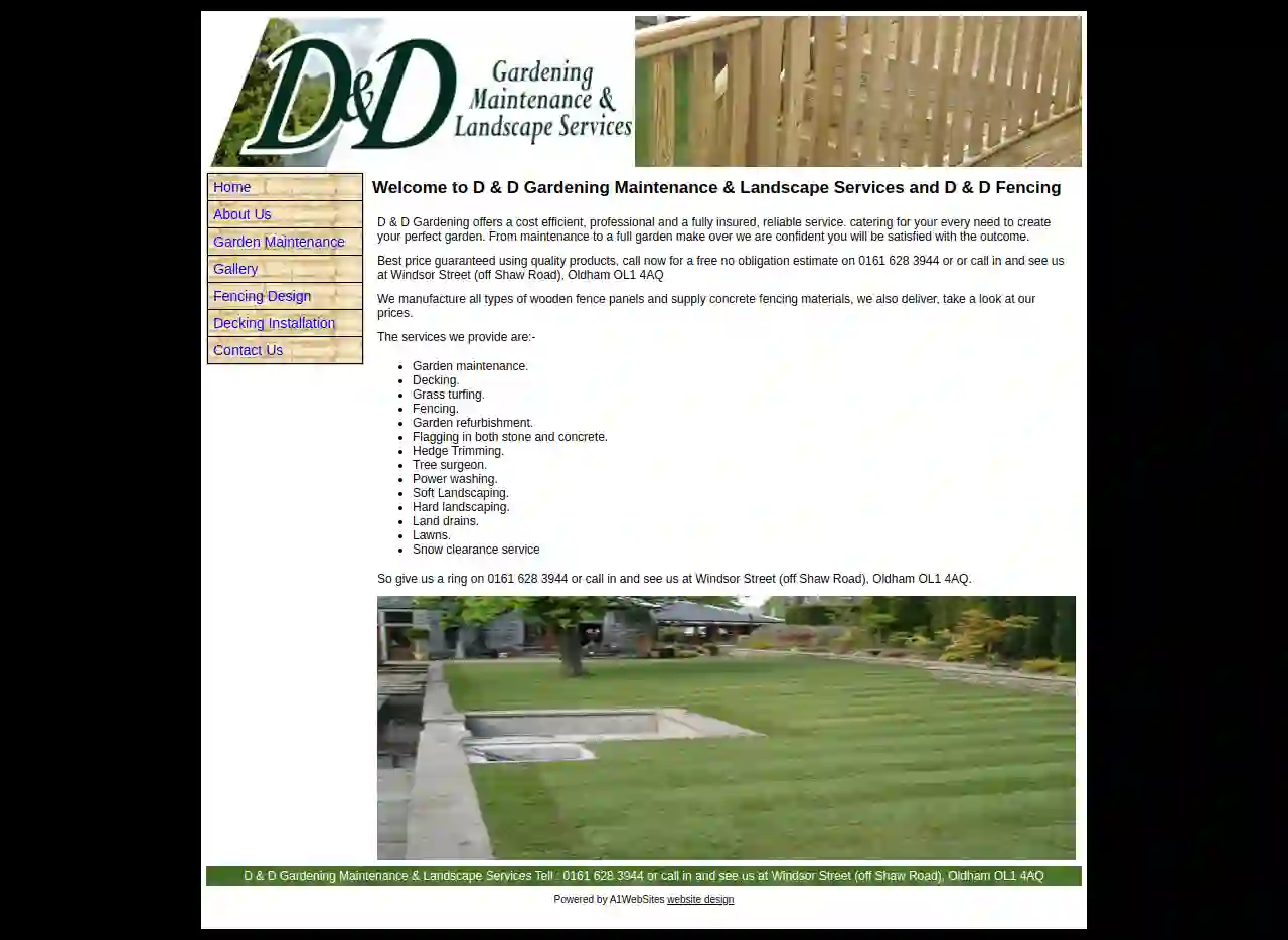 D and D Grounds Maintenance & Landscape Services