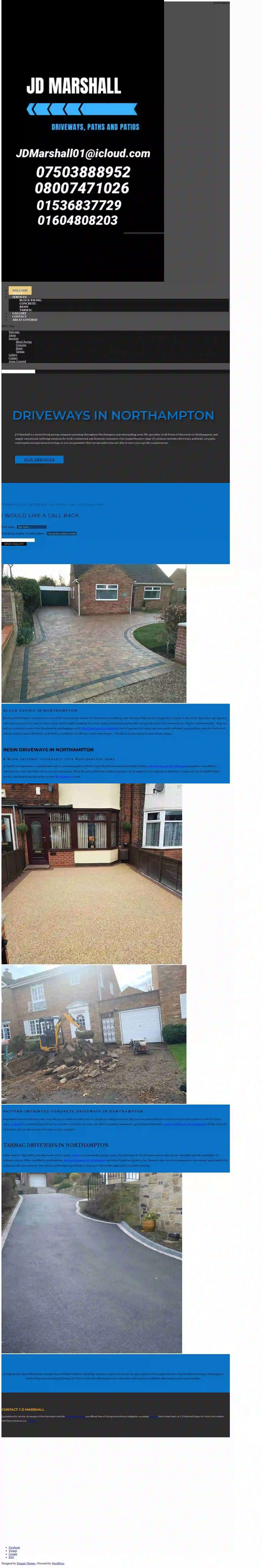 J D Marshall | Driveways Northampton