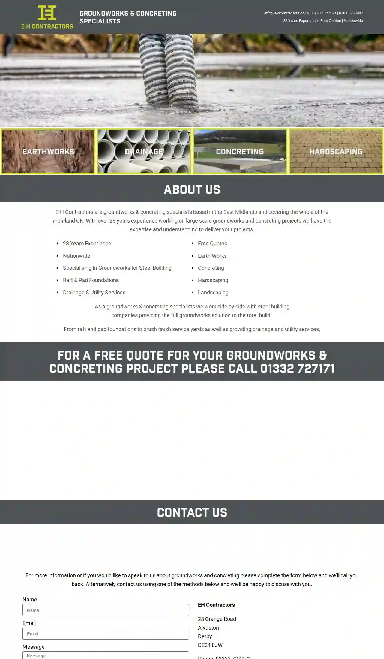 E-H Contractors - Groundworks & Concrete