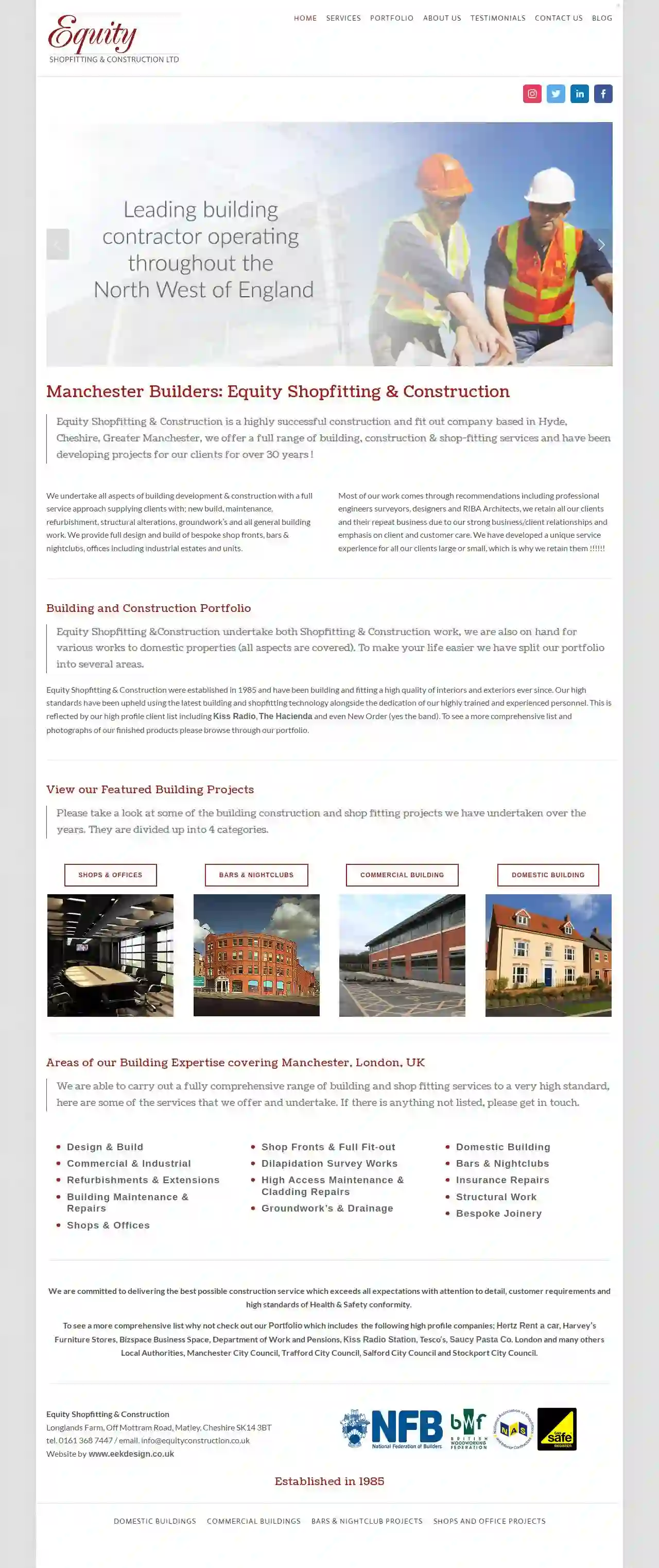 Equity Shopfitting and Construction Ltd