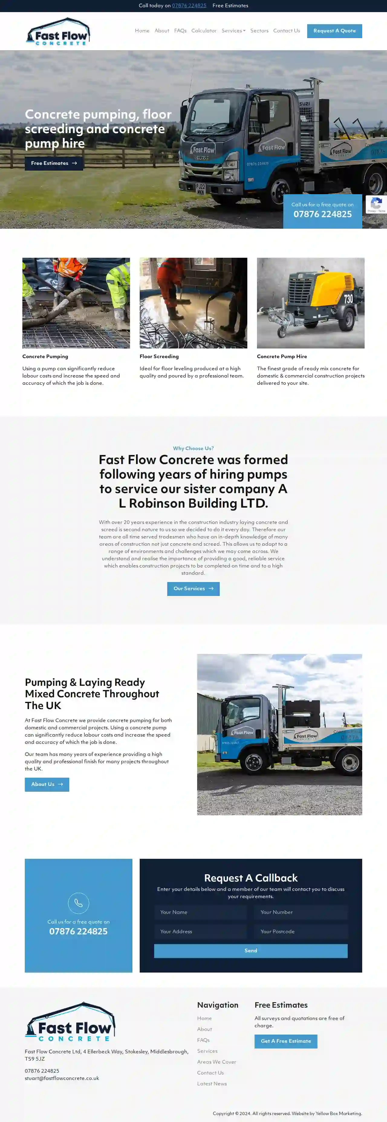 Fast Flow Concrete - Concrete pumping, floor screeding and concrete pump hire