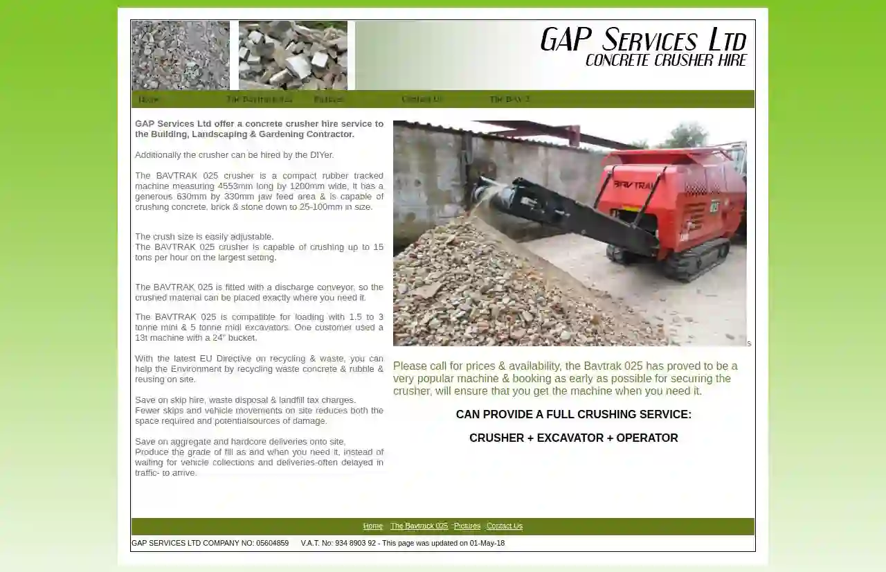 Concrete Crusher Hire Hampshire / Mini Concrete Crusher Hire