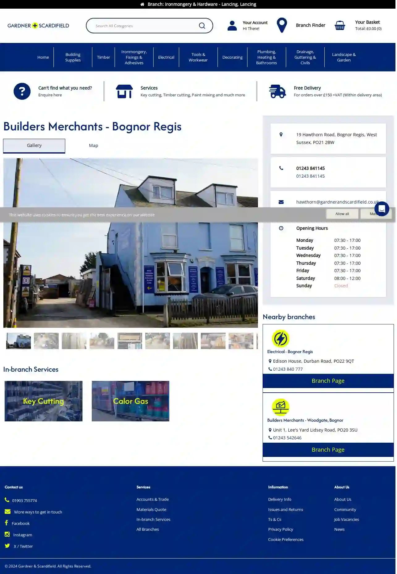 Gardner & Scardifield - Builders Merchants - Bognor Regis