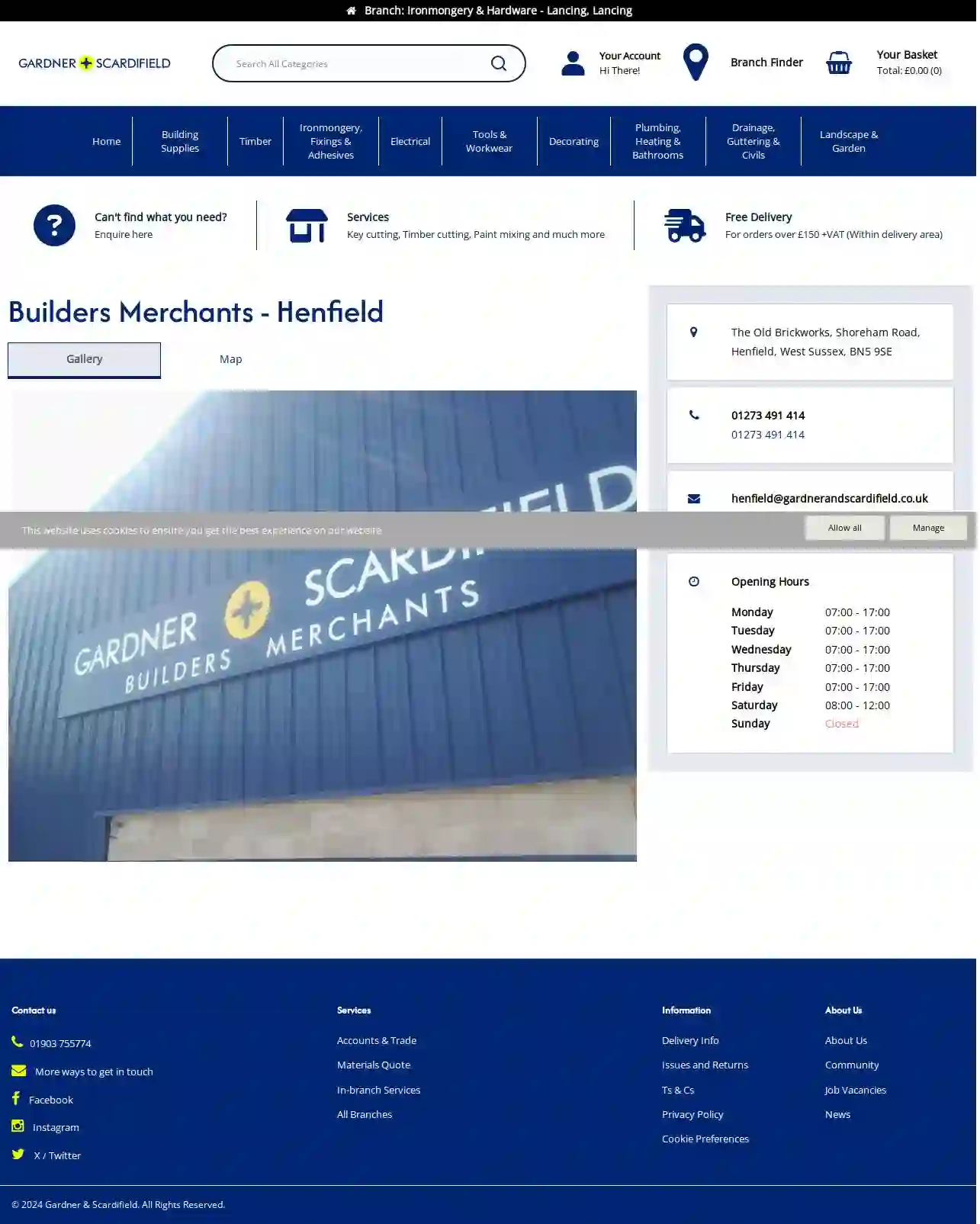 Gardner & Scardifield - Builders Merchants - Henfield