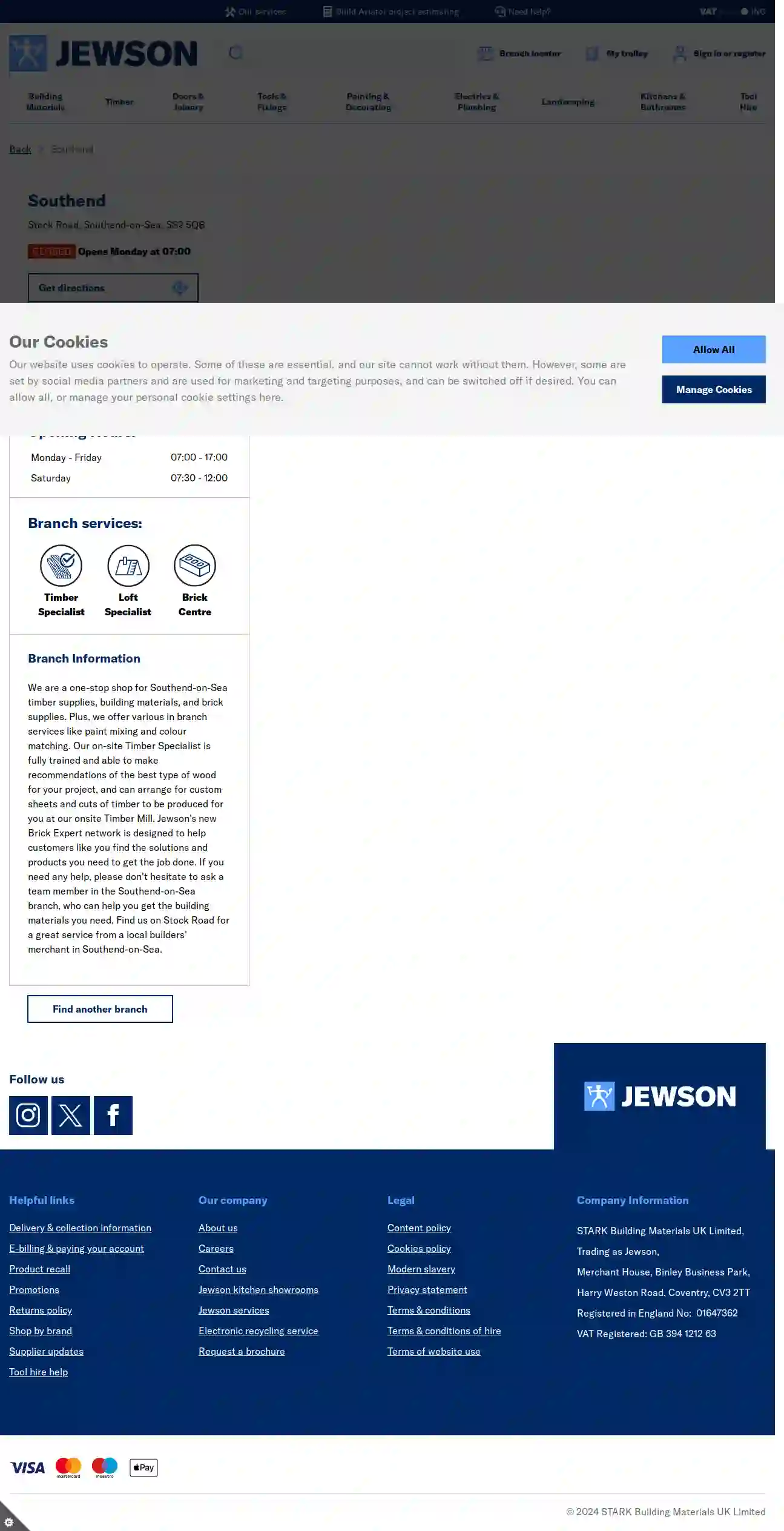 Jewson Southend-on-Sea