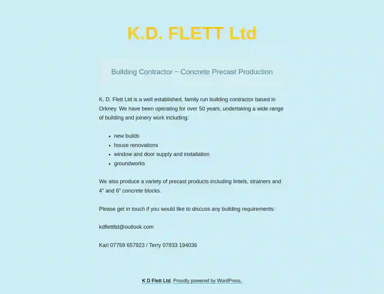 Karl D Flett Ltd