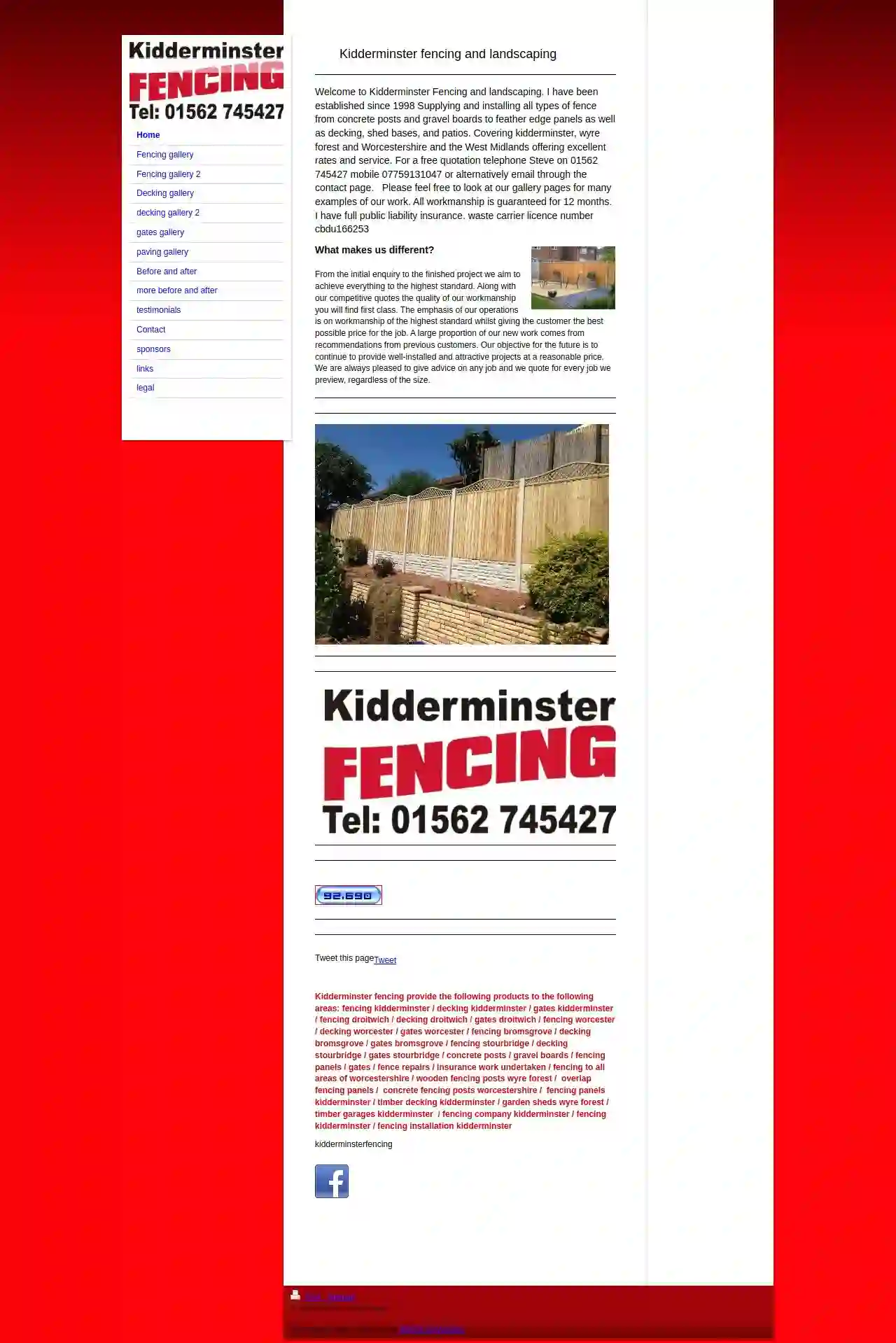 Kidderminster fencing and Landscapes