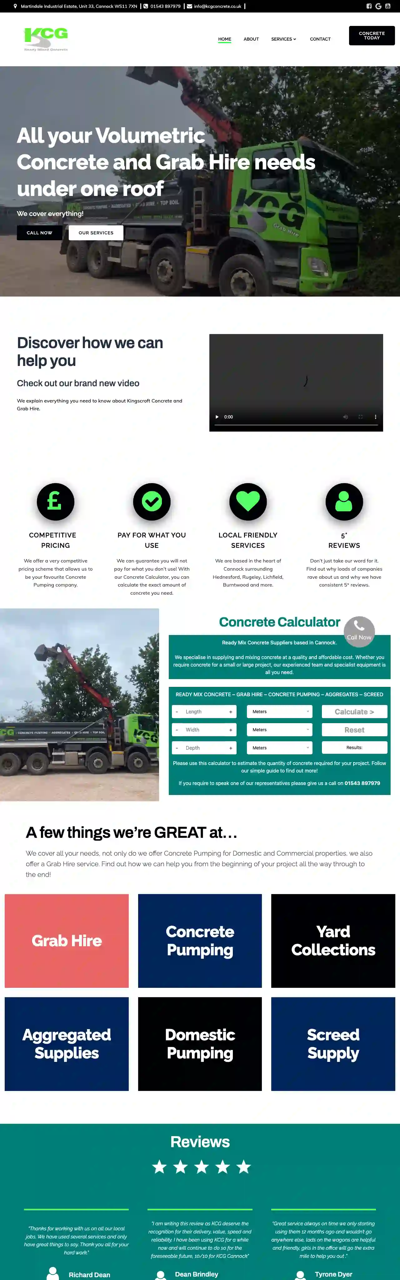 Kingscroft Concrete & Grab Hire Ltd (KCG)