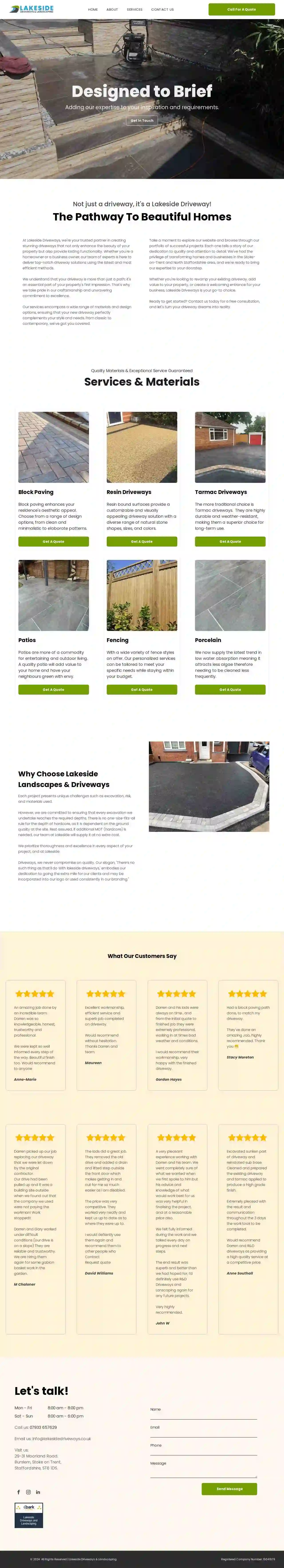 Lakeside Driveways & Landscaping Ltd