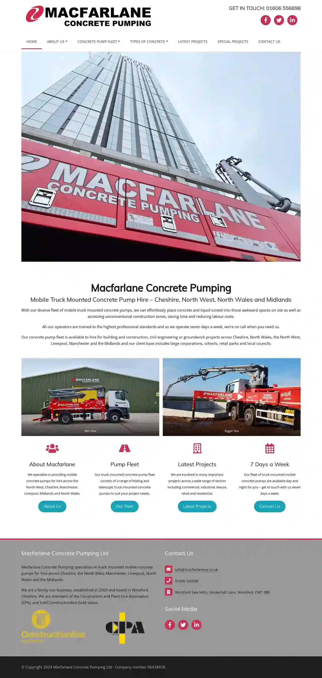 Macfarlane Concrete Pumping