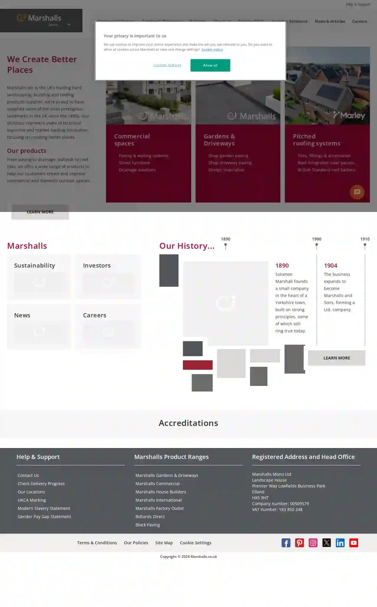 Marshalls plc (Marshalls Mono Ltd) - Brookfoot