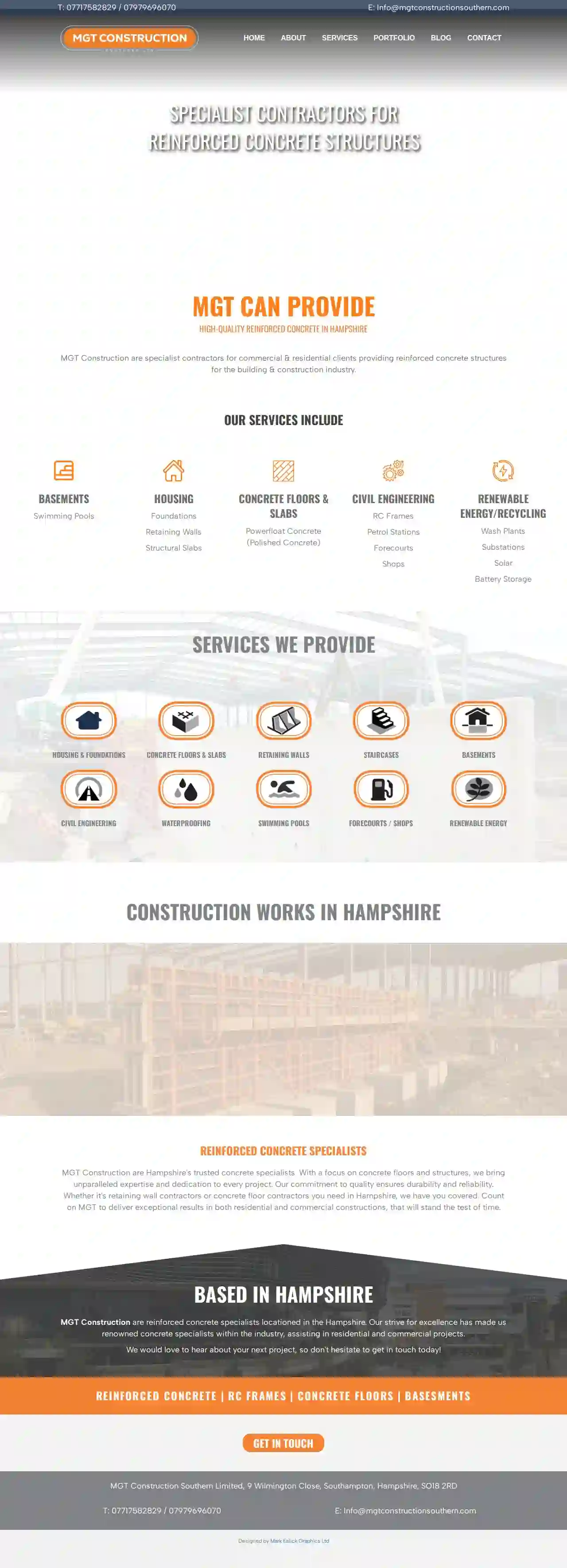 MGT CONSTRUCTION SOUTHERN