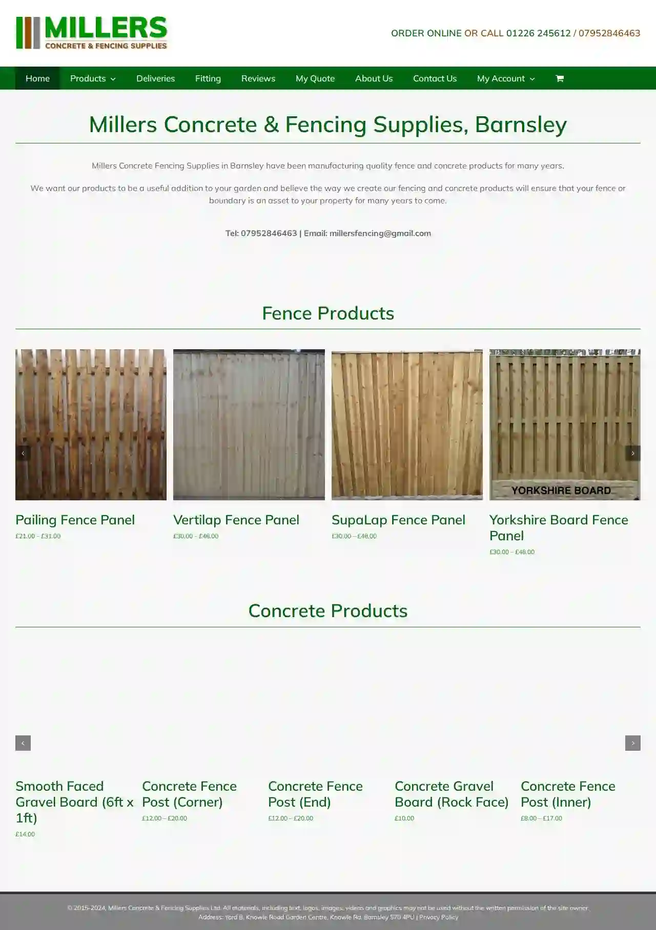 Millers Concrete & Fencing Supplies