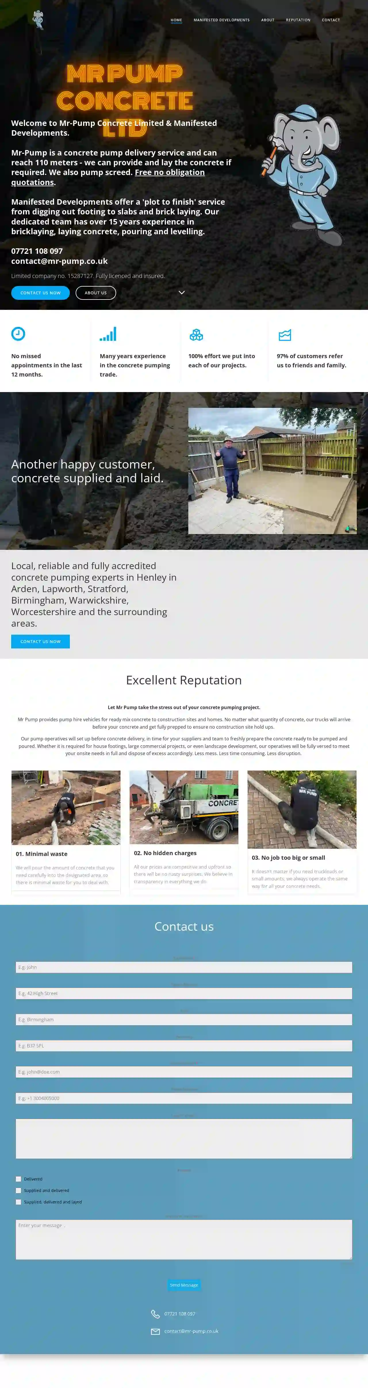 Mr pump-concrete pumping for hire