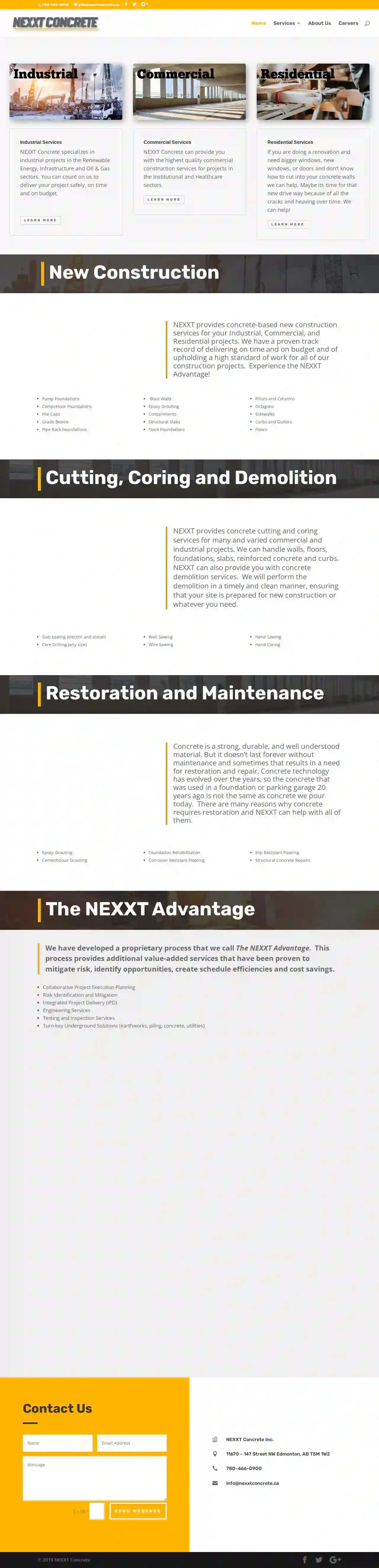 NEXXT Concrete Cutting & Construction Ltd.