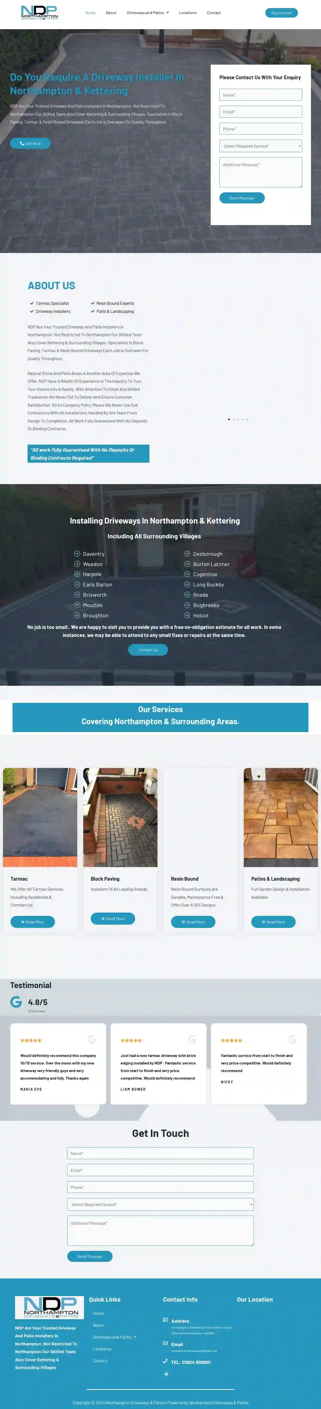 Northampton Driveways & Patios