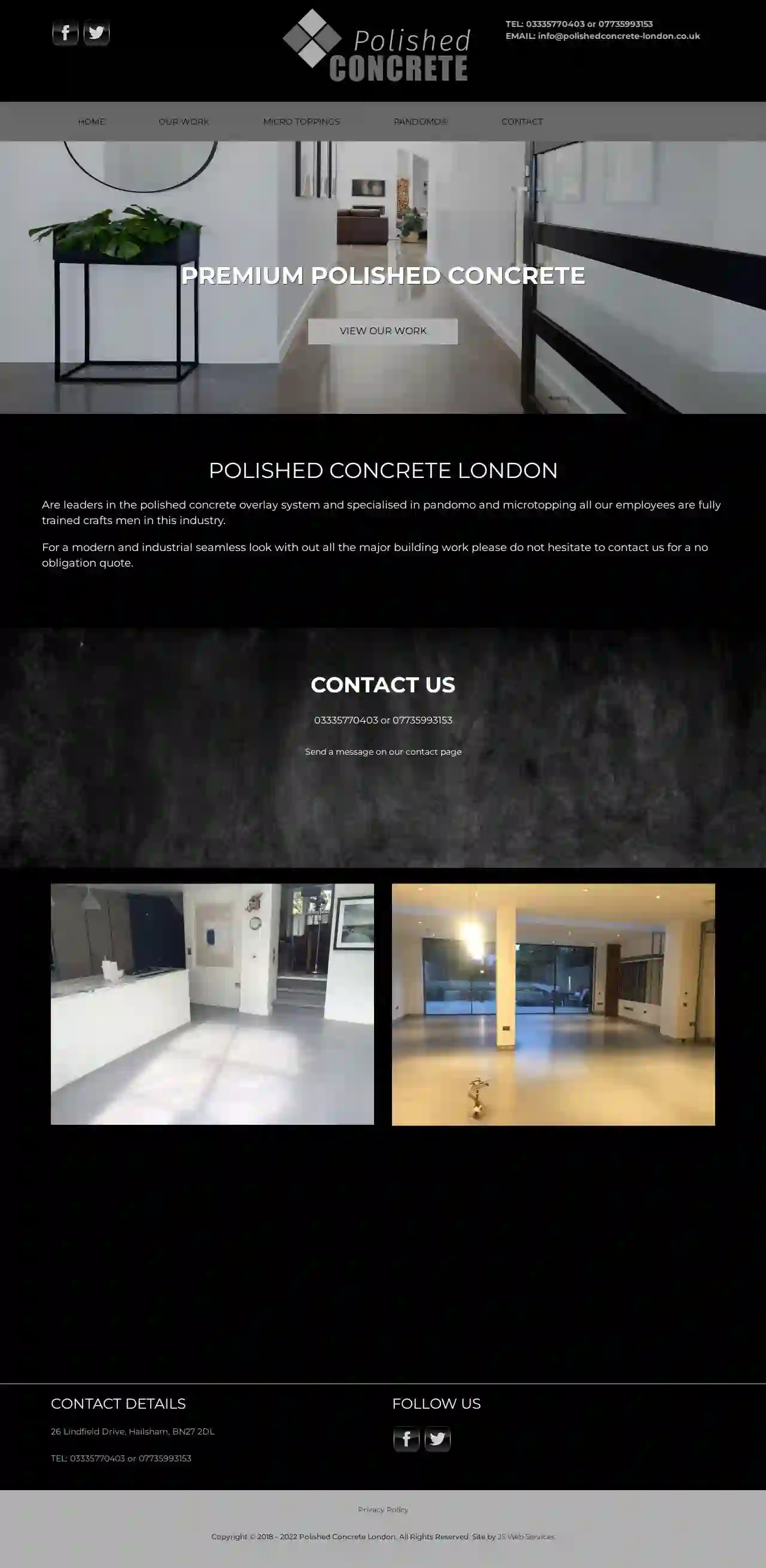 Polished concrete london