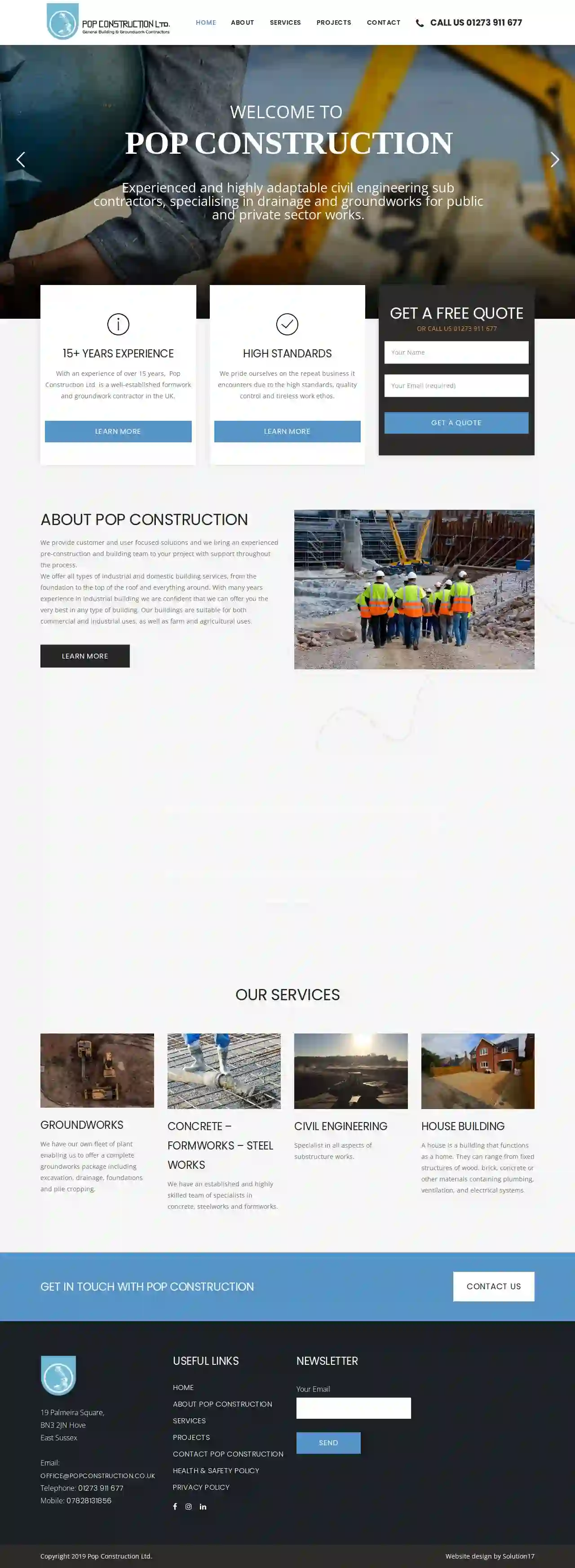 Pop Construction Ltd