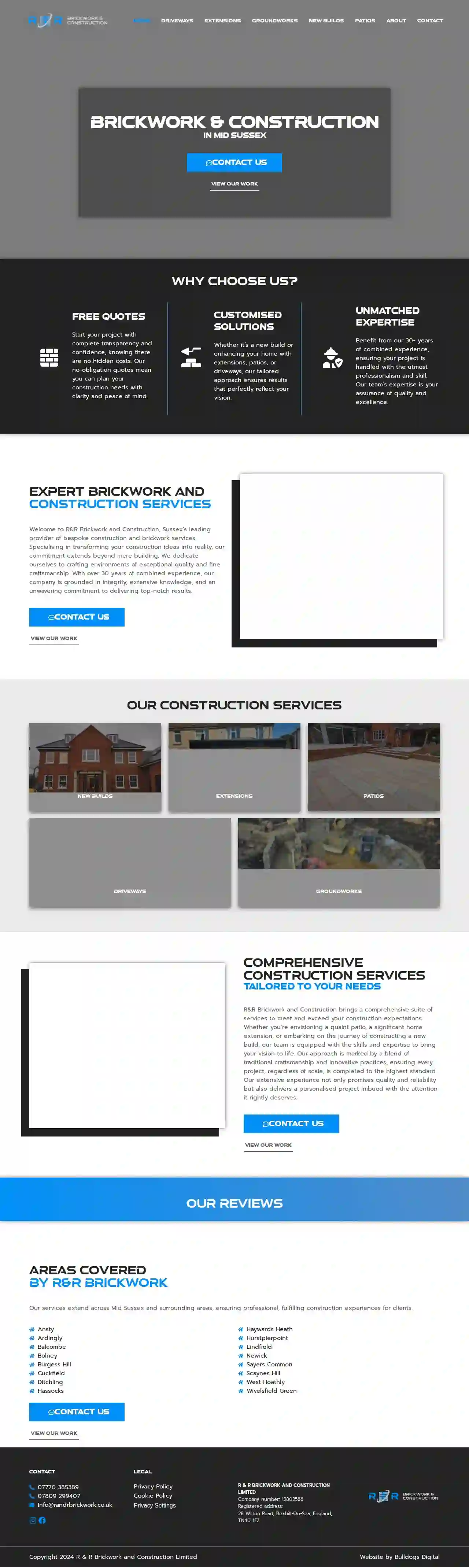 R & R Brickwork and construction Ltd