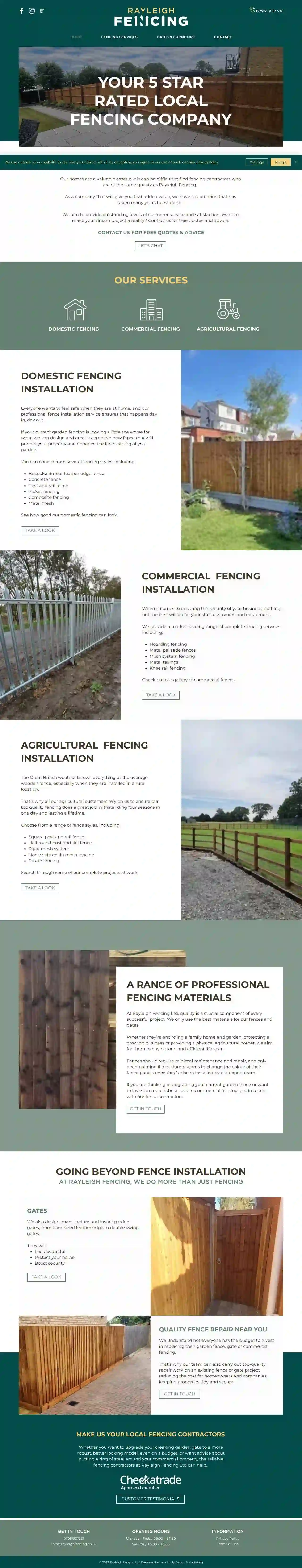 Rayleigh Fencing ltd