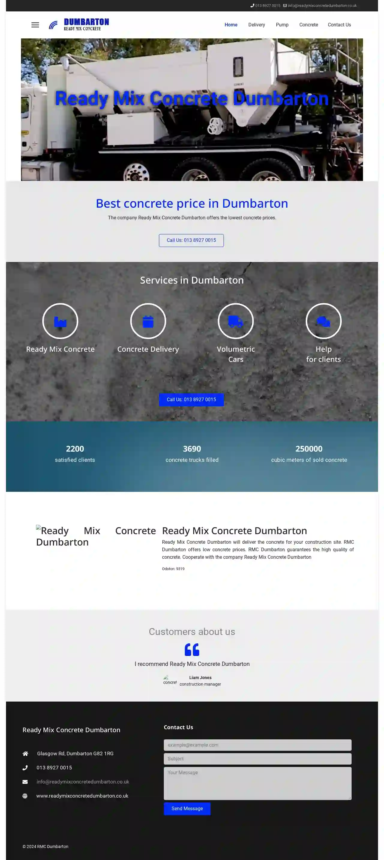 DUMBARTON READY MIX CONCRETE