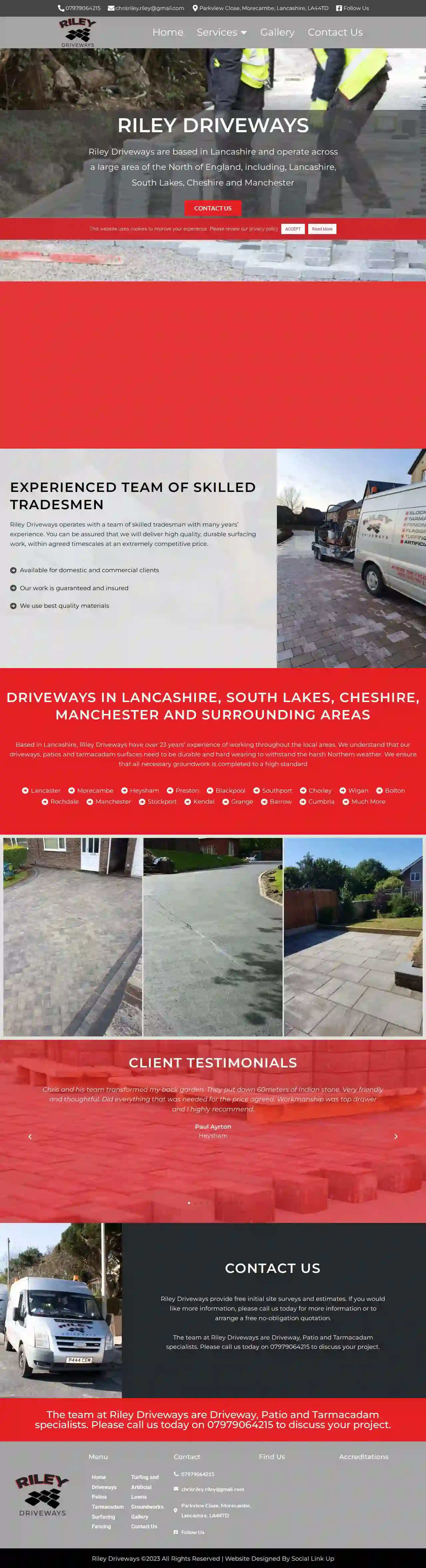 Riley Driveways in Lancashire, South Lakes, Cheshire and Manchester