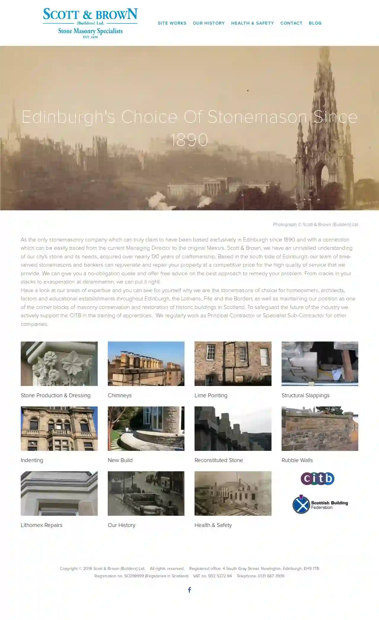 Scott & Brown Ltd - (Stonemasons Edinburgh)