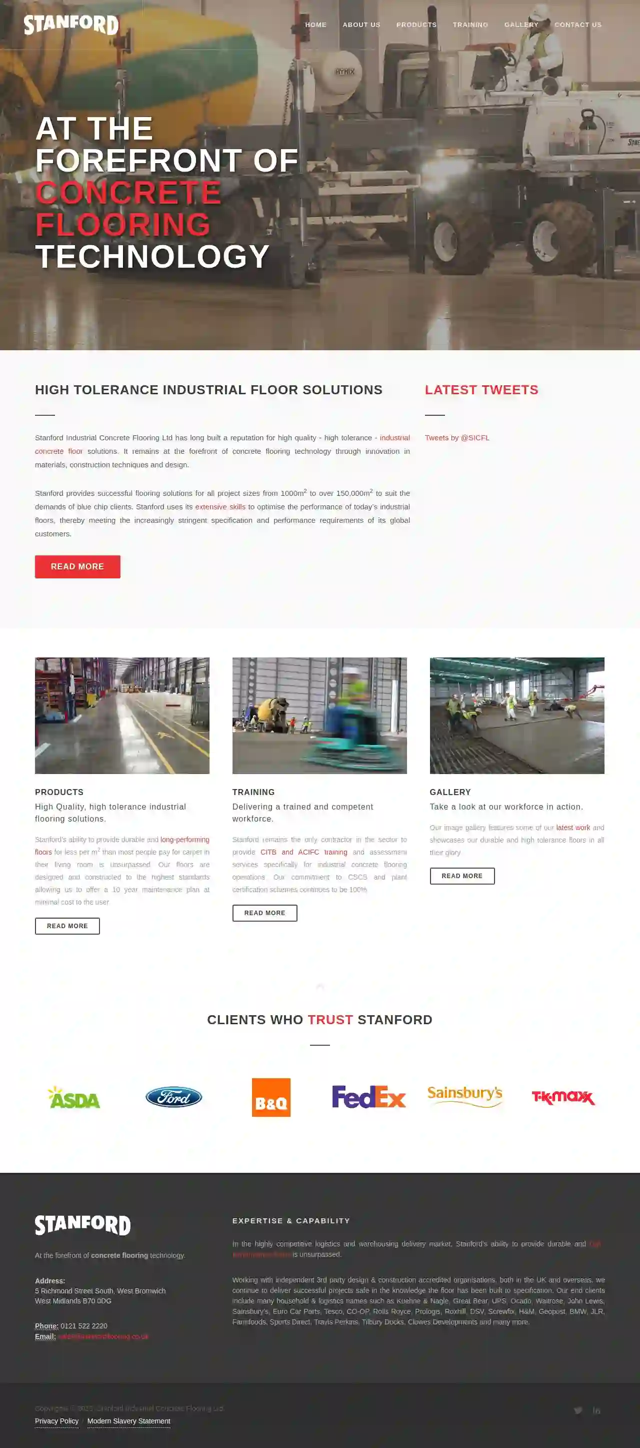 Stanford Industrial Concrete Floorings Ltd