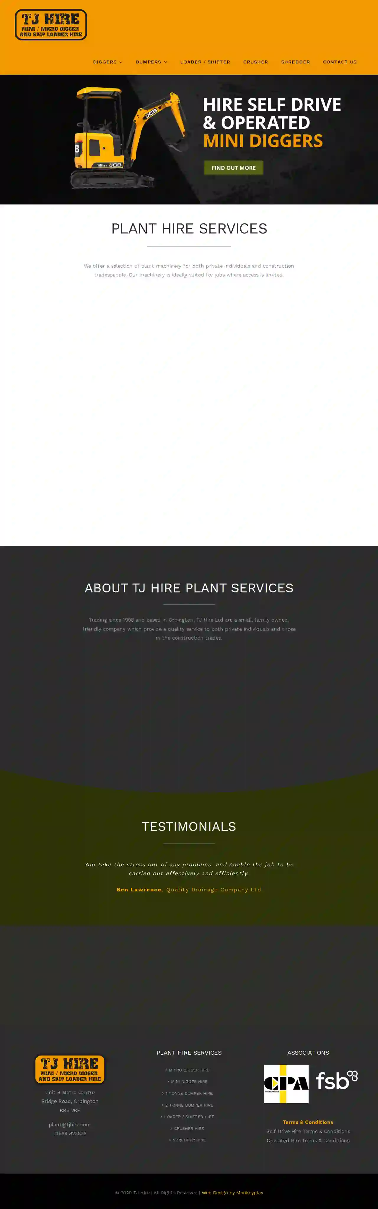 T J Hire Limited (Plant Services)