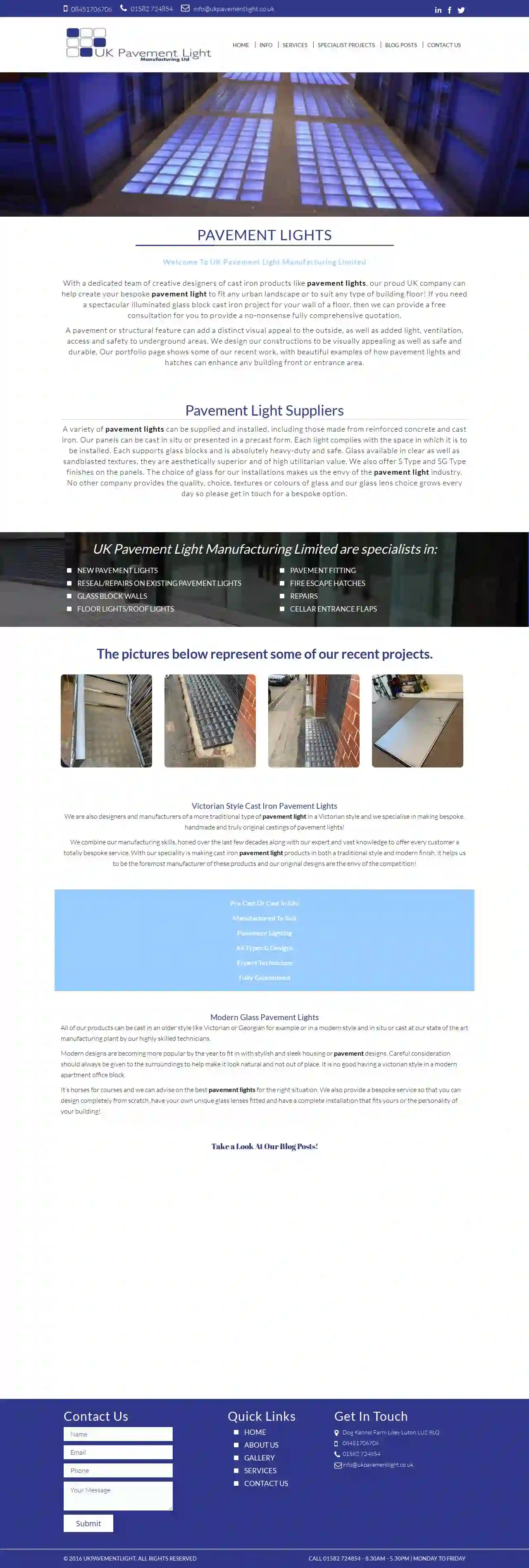 UK Pavement Light Manufacturing Limited