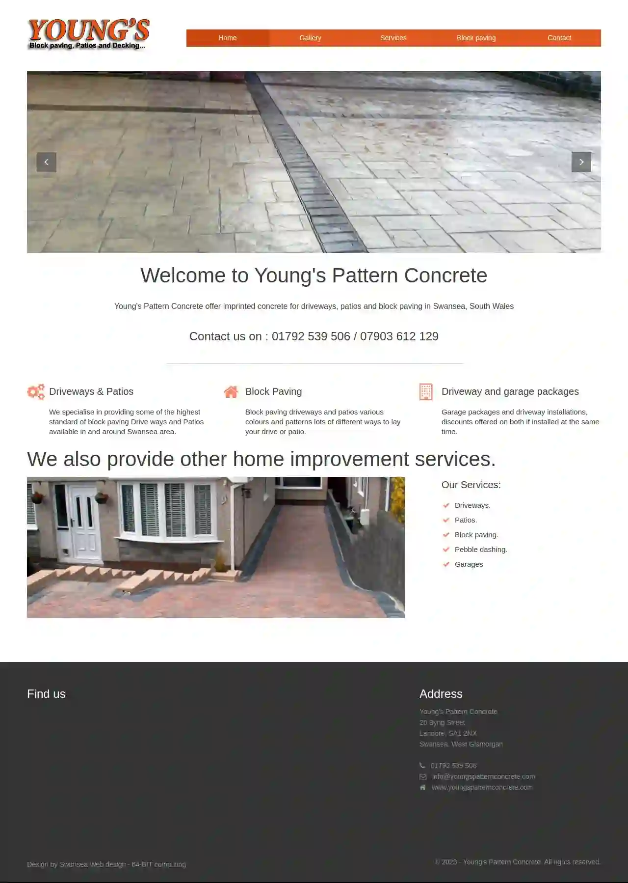 Youngs pattern concrete &Block paving